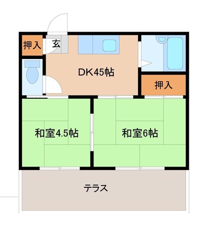 タウニィ山宗の物件間取画像